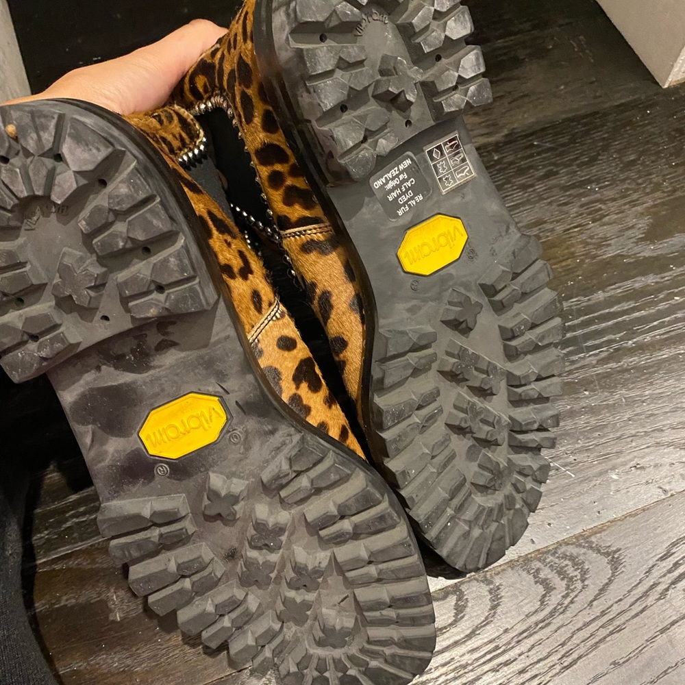 Alexander wang leopard boots
